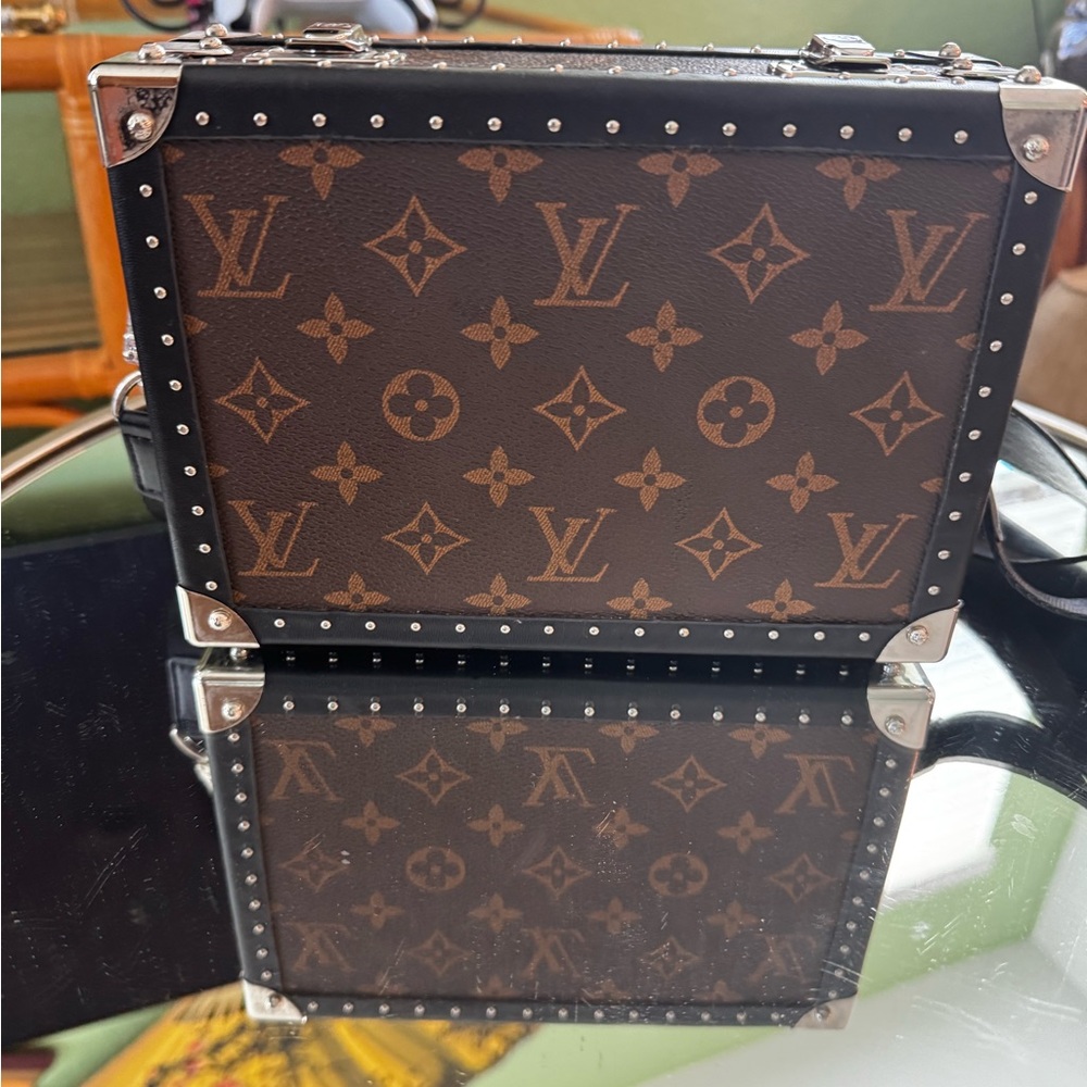 Louis Vuitton Brown and Tan Monogram Box Bag